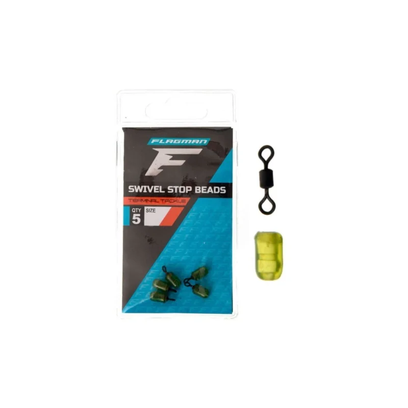 Stopery z Krętlikiem Flagman Swivel Stop Beads - S Do wyczerpania zapasów