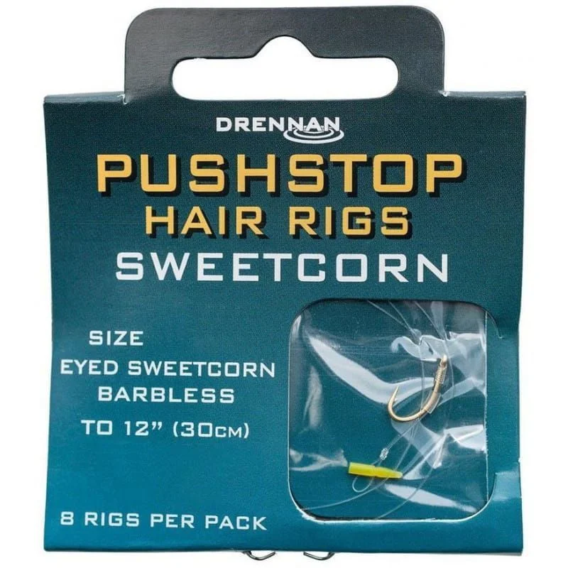 Dostępne od ręki Drennan PUSHSTOP H'RIG Sweetcorn Przypon #14