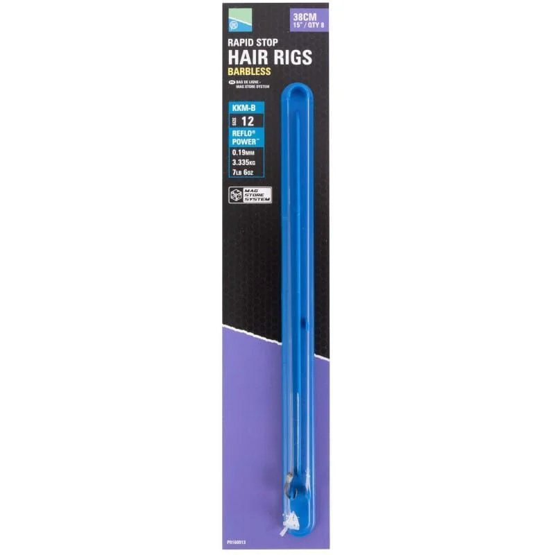 Przypony Preston KKM-B Mag Store Hair Rigs - 15" / RAPID STOP / roz.12 Hit sprzedaży
