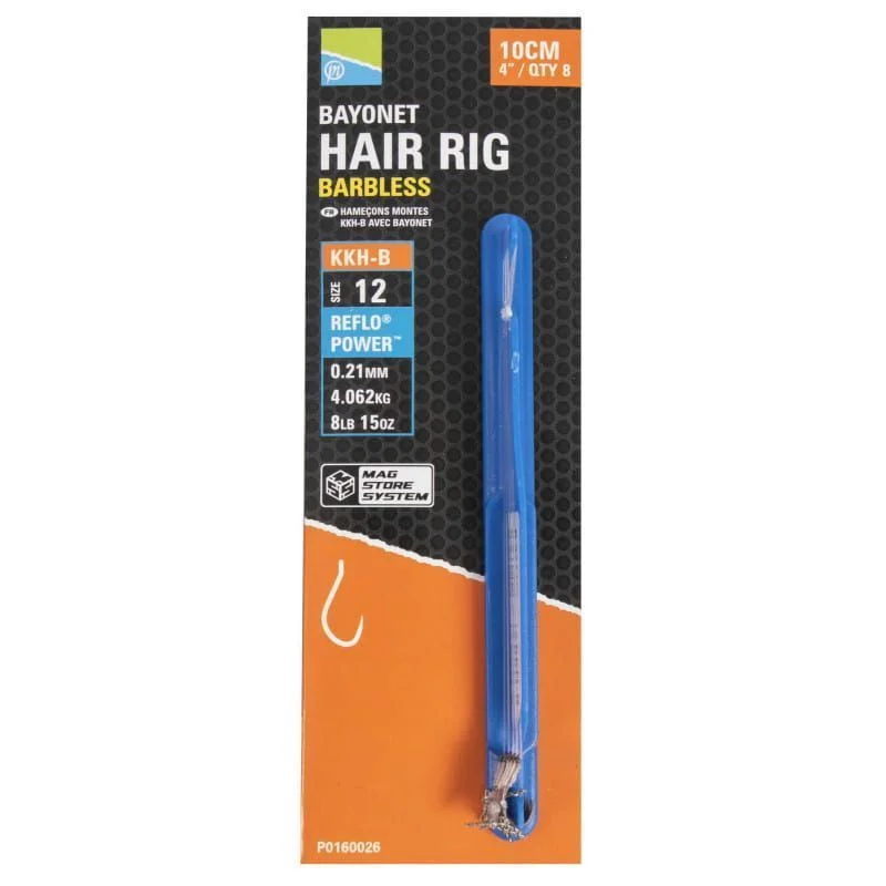 Przypony Preston KKH-B Mag Store Hair Rigs - 4" / BAYONET / roz.14 Hit sprzedaży