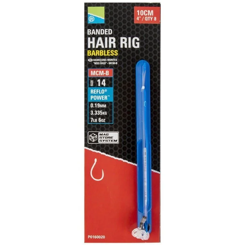 Przypony Preston MCM-B Mag Store Hair Rigs - 4" / BANDED / roz.16 Obniżka ceny