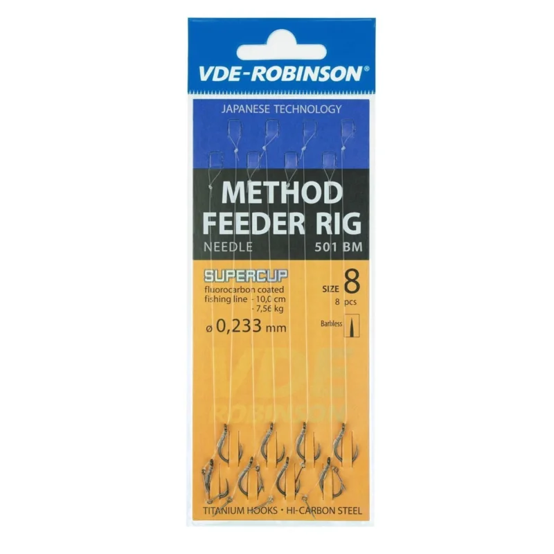 Kup teraz Przypony VDE-Robinson MF 501BM Barbless / Plecionka / Igła - roz. 12