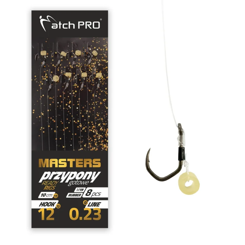 Przypony MatchPro MF Masters Ruber M19 #8 / 0,23mm - 8szt. Ekspresowa dostawa