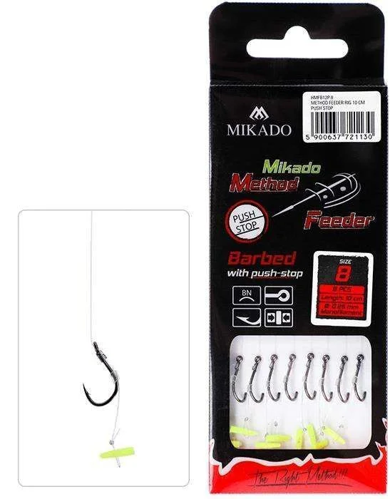 Wyjątkowa oferta Przypony Mikado Method Feeder Chinu / Plecionka / Stoper - roz. 6