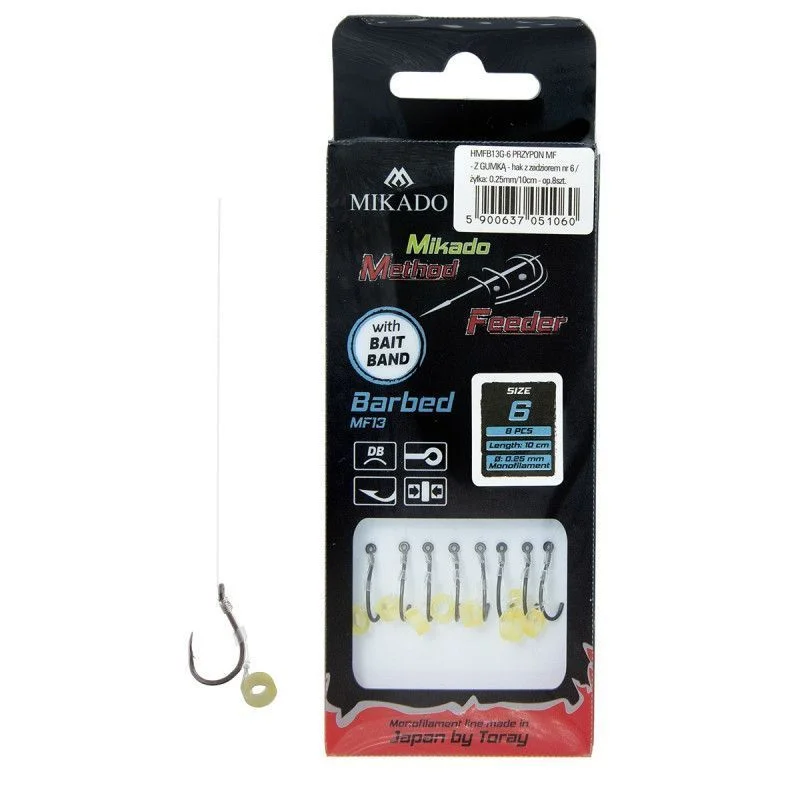 Przypony Mikado Method Feeder MF13 / Żyłka / Gumka - roz. 4 Ostatnia szansa