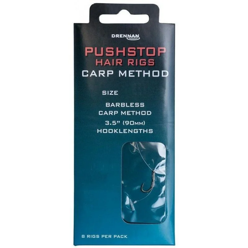 Dostępne od ręki Przypony Drennan Pushstop Hair Rigs Carp Method - roz.14 8szt.