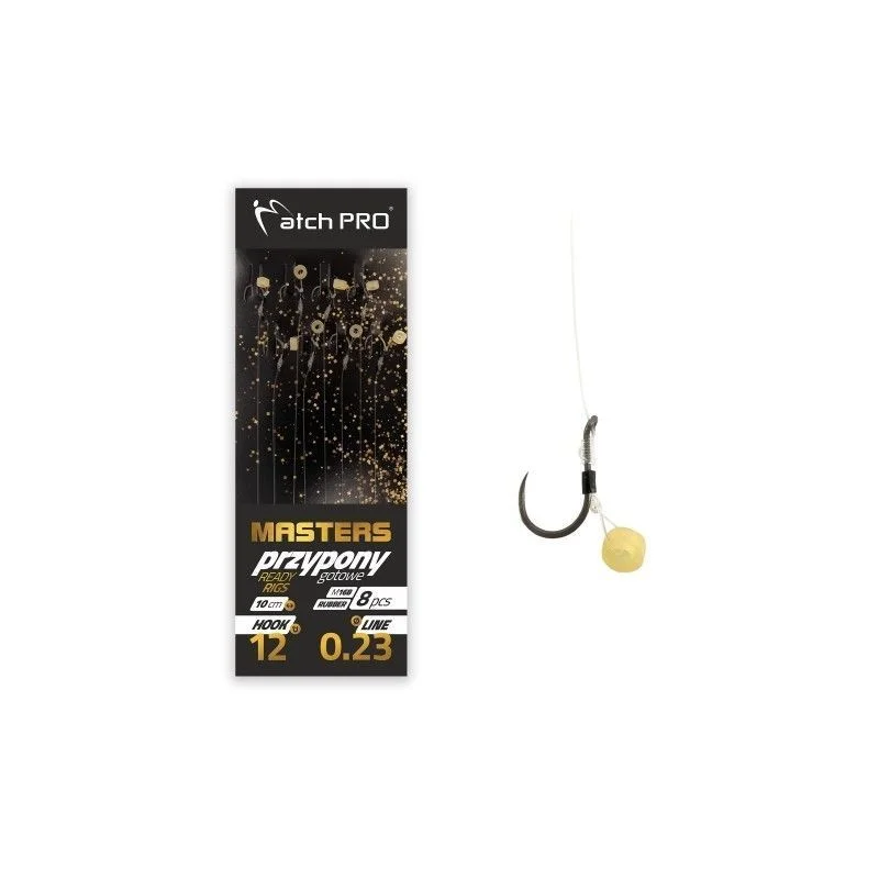 Hit sprzedaży Przypony MatchPro Mf Masters Rubber Barbless M16B #16 0,20mm 10cm