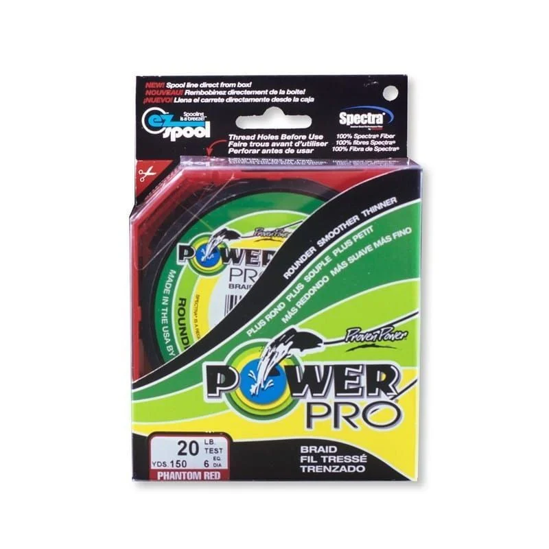 Plecionka Power Pro 0,19mm 135m 13kg/29lb Vermillion Red Łatwy zwrot