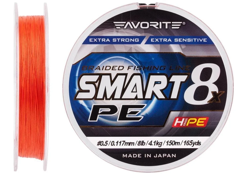 Do wyczerpania zapasów Plecionka Favorite Smart PE 8x 150m - #0.5/0.117mm/4.1kg - RO