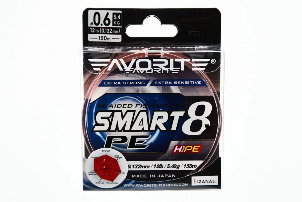 Plecionka Favorite Smart PE 8x 150m - #1.5/0.202mm/11.4kg - RO Dostępne od ręki