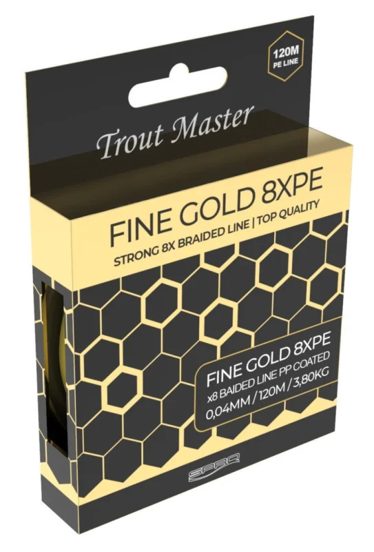 Bezpieczna płatność Plecionka Trout Master Fine Gold X8 0,10mm / 120m