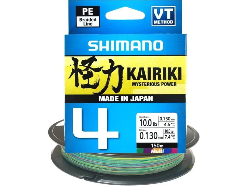 Plecionka Shimano Kairiki 4x Hi-Vis 0,16mm / 150m - Multicolor Nowość