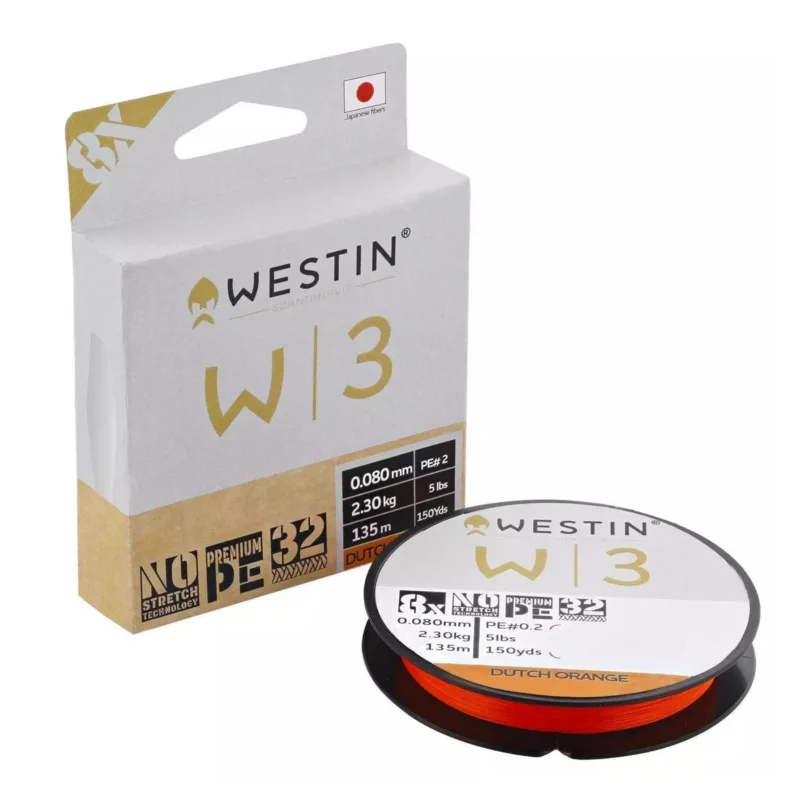 Plecionka Westin W3 x8 Braid DUTCH ORANGE 300m/23.2kg Najlepsza cena