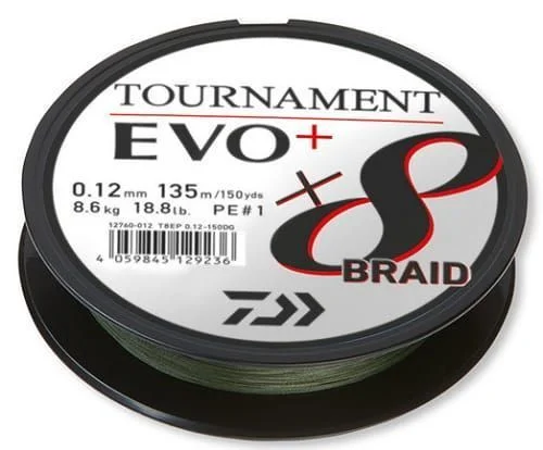 Plecionka Daiwa Tournament X8 Braid Evo+ 0.16mm 135m Dark Green Szybka dostawa