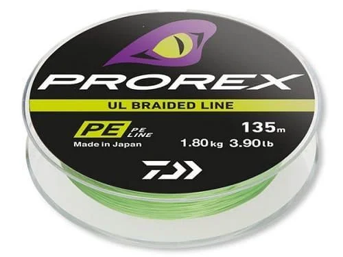 Plecionka Daiwa Prorex UL Finesse 0,25PE Chartreuse Łatwy zwrot