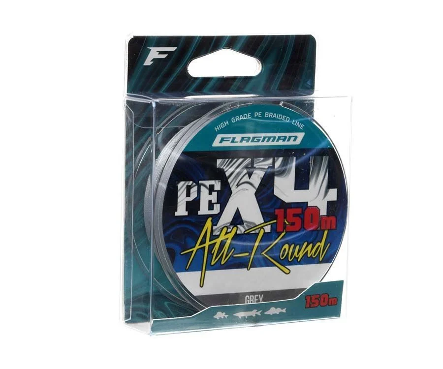 Plecionka Flagman All-Round PE X-4 0,16mm / 150m - Grey Wyjątkowa oferta