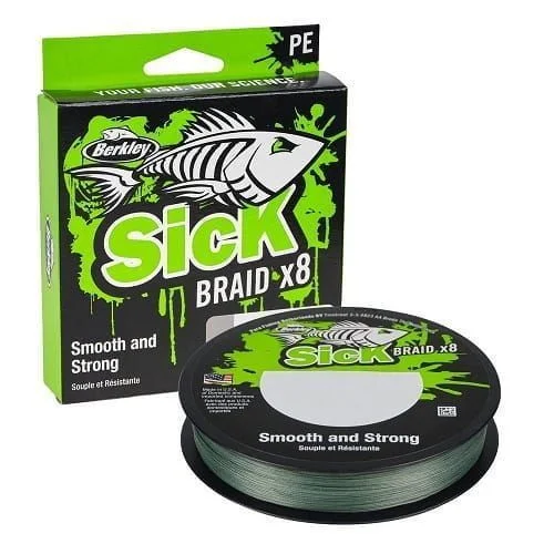 Kup online Plecionka Berkley Sick Braid x8 Low-Vis Green 0.06mm / 150m