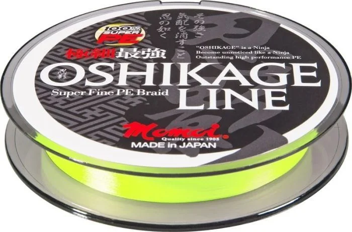Ekspresowa dostawa Plecionka Momoi Oshikage 150m 0.105mm/3.6kg/8 LB fluo yellow