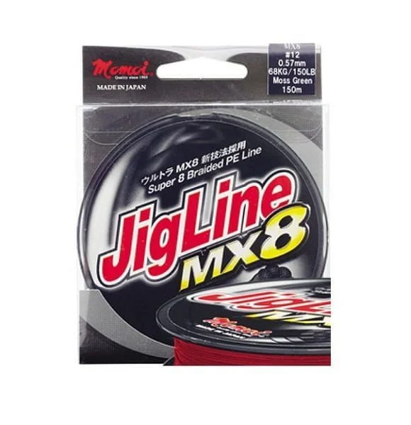 Szybka wysyłka Plecionka Momoi JigLine MX8 150m 0.14mm/9kg Czerwona