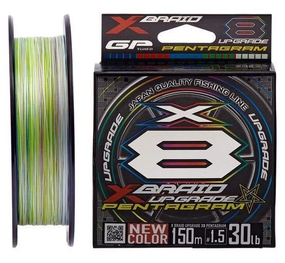 Ograniczona ilość Plecionka YGK X-Braid Upgrade X8 Pentagram 150m #0.8/0.148mm 16lb/7.3kg