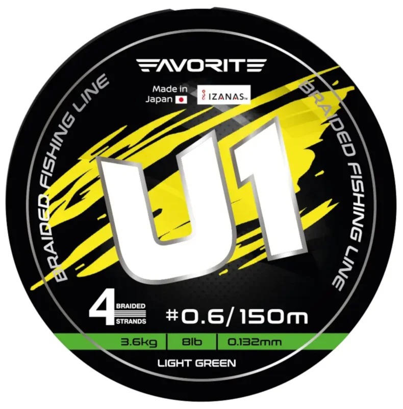 Promocja Plecionka Favorite U1 PE 150m (light green) #0.6/0.132mm 8lb/3.6 kg