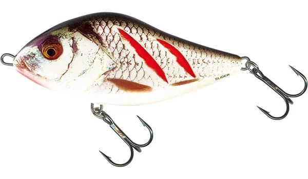 Popularny Salmo Wobler SLIDER 5cm SD5S WOUNDEDREAL GREY SHINER tonący