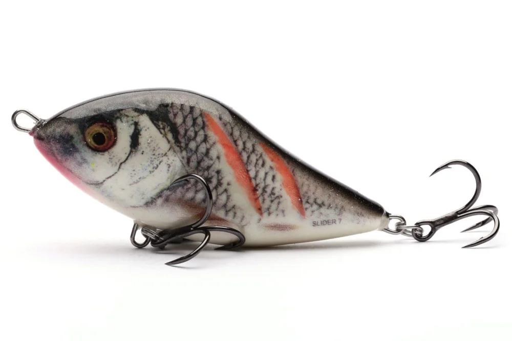 SALMO WOBLER SLIDER SINKING 7cm - WOUNDED REAL GREY SHINER Niska cena