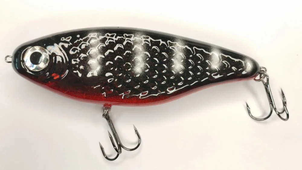 Hit sprzedaży Wobler Champion Jerka Efendi 10,5cm/40g - Czarny Srebrne Paski