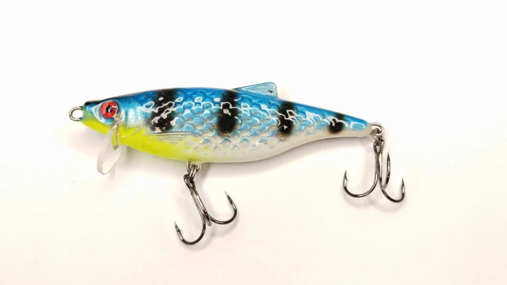 Szybka dostawa Wobler Champion Cykada Turbo Płoć Express 8.5cm/19g - Niebieski Czarne Paski