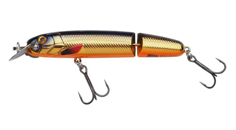 Nie przegap Wobler Abu Garcia Beast Hi-Lo Jointed 12cm/33g Gold Black Orange