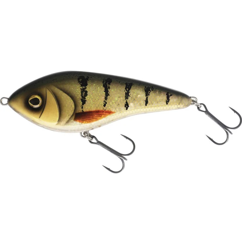 Premium Wobler Westin Swim Glidebait 13.5cm SINKING - 3D Amber Perch