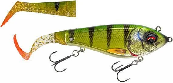 Premium Przynęta DEVIATOR TAIL 20cm 87g Slow Sinking Chrome Perch