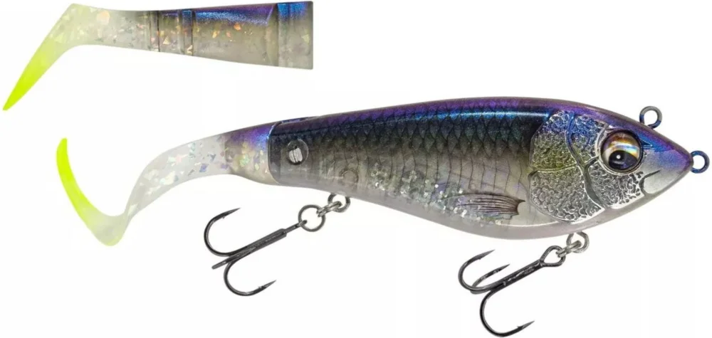 Łatwy zwrot Wobler Savage Gear Deviator Tail 20 cm 87 g Clear Herring