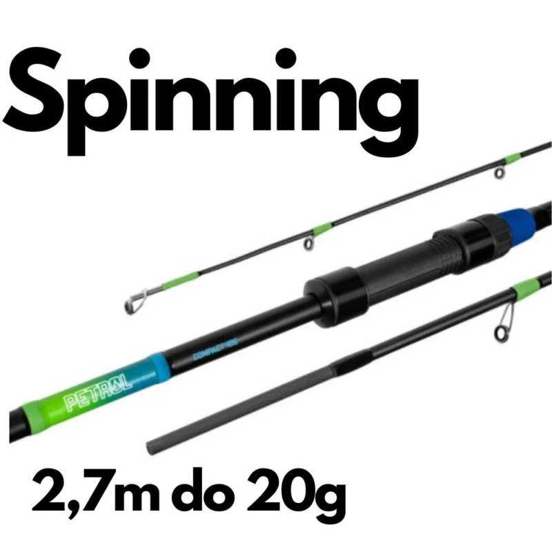 Okazja Wędka Delphin PETROL ParA Compact 270cm / 5-20g - 3 Sek