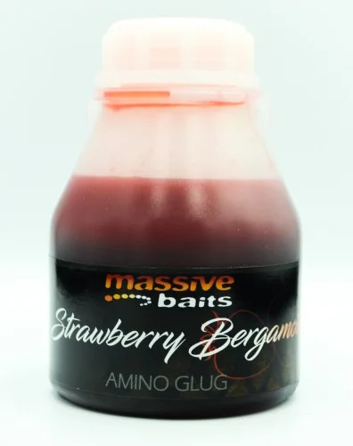 Amino Glug Massive Baits Strawbeery Bergamotta 250ml Oferta limitowana