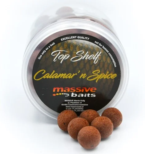 Dostępne od ręki Kulki Massive Baits Pop Ups Calamar N'Spice 14mm