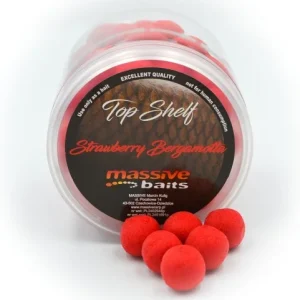 Sprawdź teraz Kulki Massive Baits Pop Ups Strawberry Bergamotta 14mm