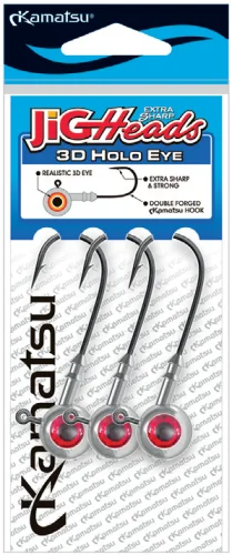 Główka Jigowa Kamatsu 3D Holo Red 6 - 4gr 3 szt. Popularny