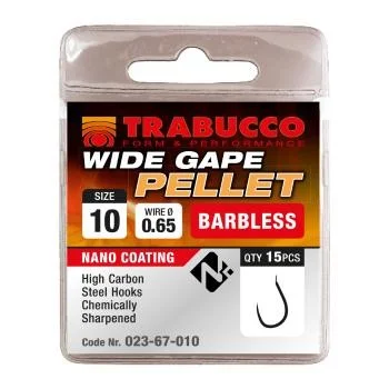 Haczyki Trabucco Wide Gape Pellet Barbless Ograniczona ilość