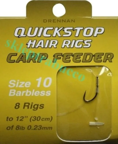 Haczyki Drennan Pushstop Carp Feeder z przyponem + stoper Kup teraz