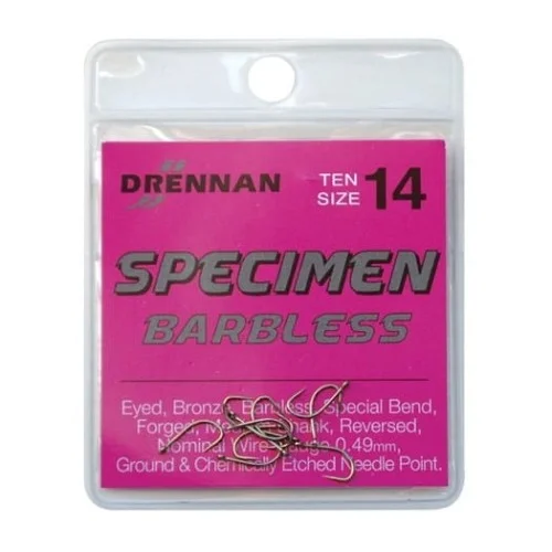 Darmowa dostawa Haczyki Drennan Specimen Barbless
