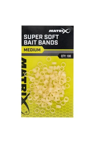 Wyprzedaż Matrix gumki lateksowe super soft bait band medium100szt.
