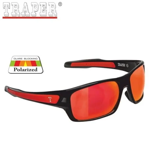 Rabat Okulary polaryzacyjne Traper Horizon red/red revo
