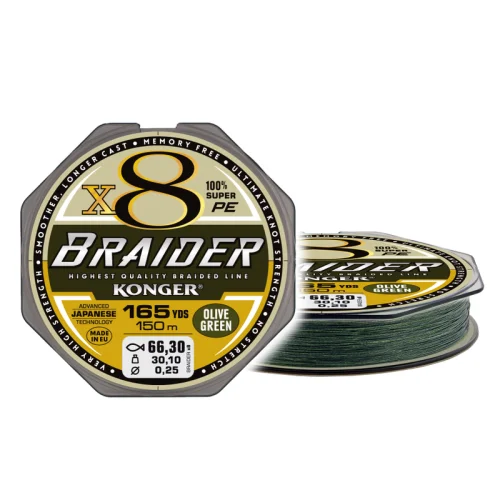 Konger Braider X8 Olive Green 150m Nowy