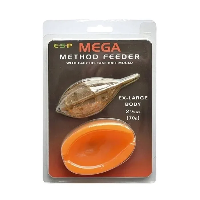 Wysoka jakość Koszyk + forma Mega Method Feeder XLarge E-S-P 70g