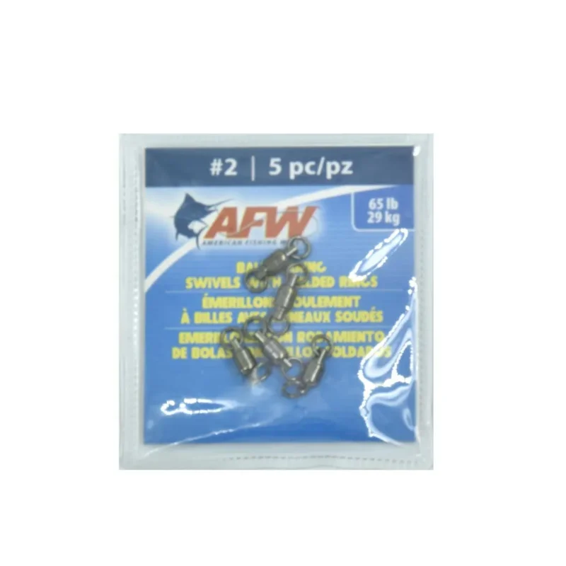 Hit sprzedaży Krętlik wędkarski łożyskowany American Fishing Wire Mosiądz 29kg 5 sztuk