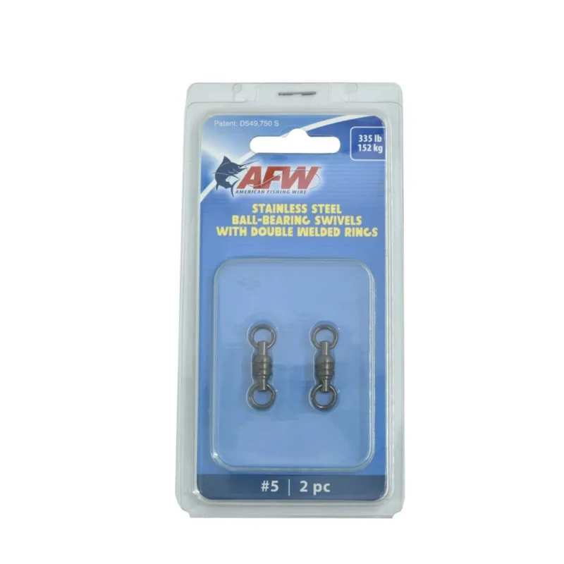 Ostatnie sztuki Krętlik wędkarski łożyskowany American Fishing Wire St.Stell 152kg 2 sztuki