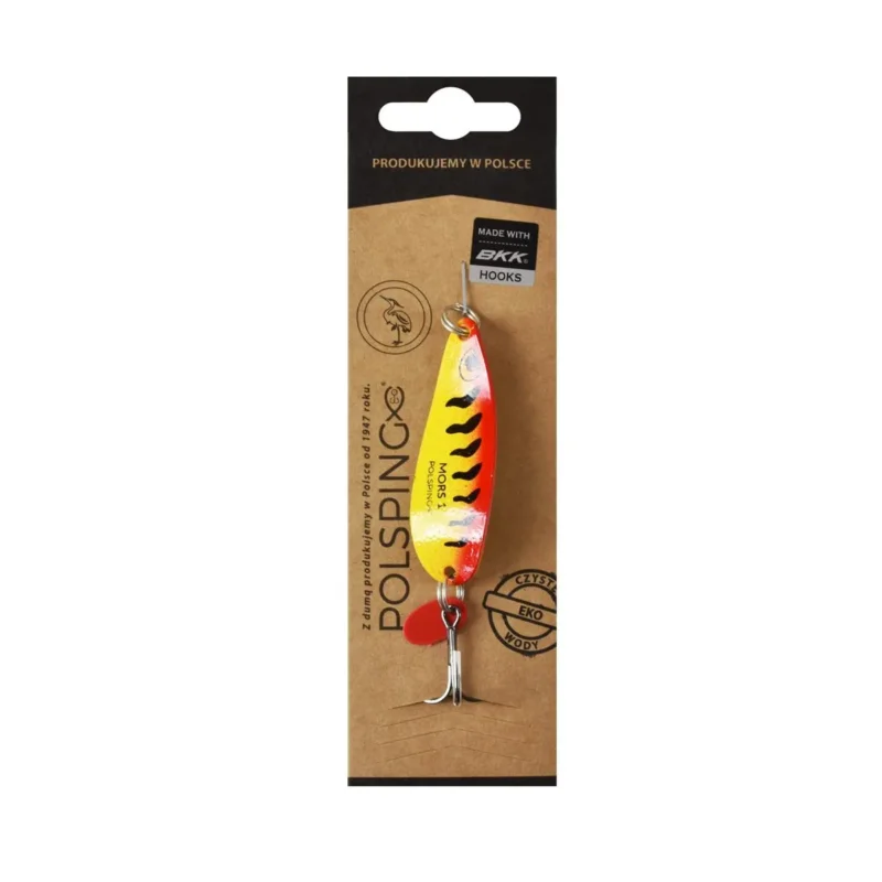 Ograniczona ilość Błystka wahadłowa Polsping Mors Yellow Tiger "1" 12g