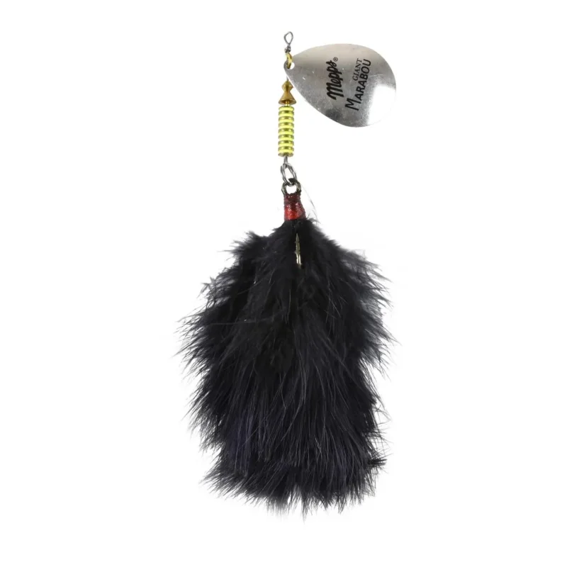 Błystka obrotowa Mepps Giant Marabou srebrny/czarny 40g Popularny