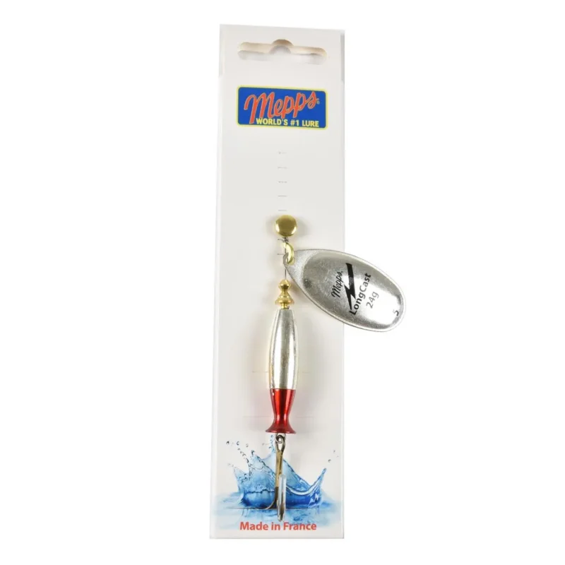 Hit sprzedaży Błystka obrotowa Mepps Aglia Long Cast srebrna 5 24,0g